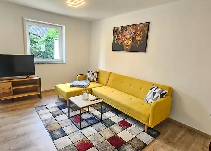 Ecocube In Rheine, 5pers, Kueche, Wohnzim, Badezim 公寓 莱茵