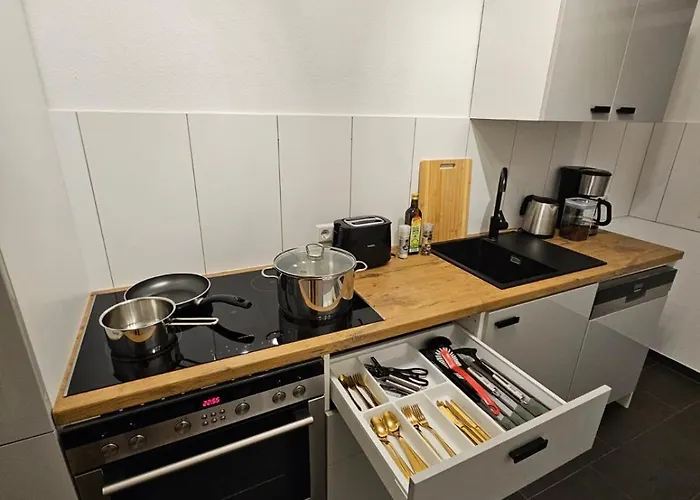 Ecocube In Rheine, 5pers, Kueche, Wohnzim, Badezim * 莱茵